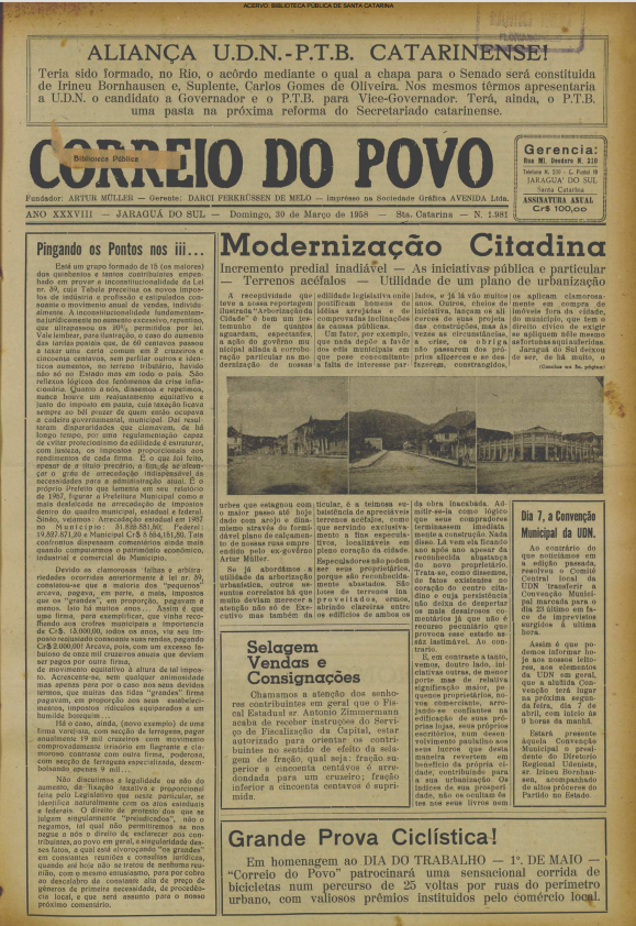 Jornal Digital O Correio do Povo edição 581981