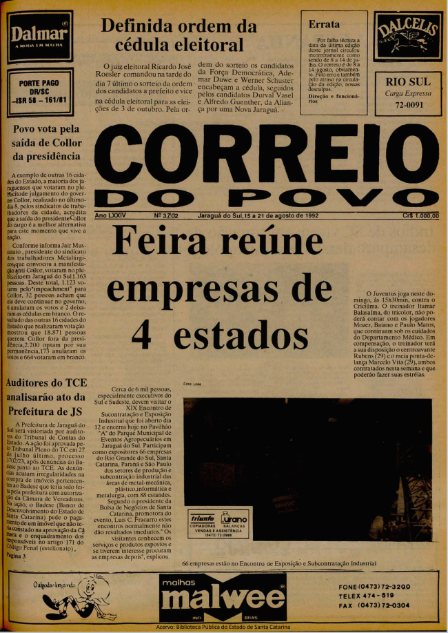 Jornal Digital O Correio do Povo edição 923702