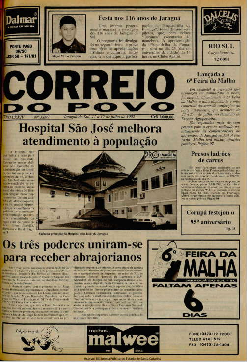 Jornal Digital O Correio do Povo edição 923697
