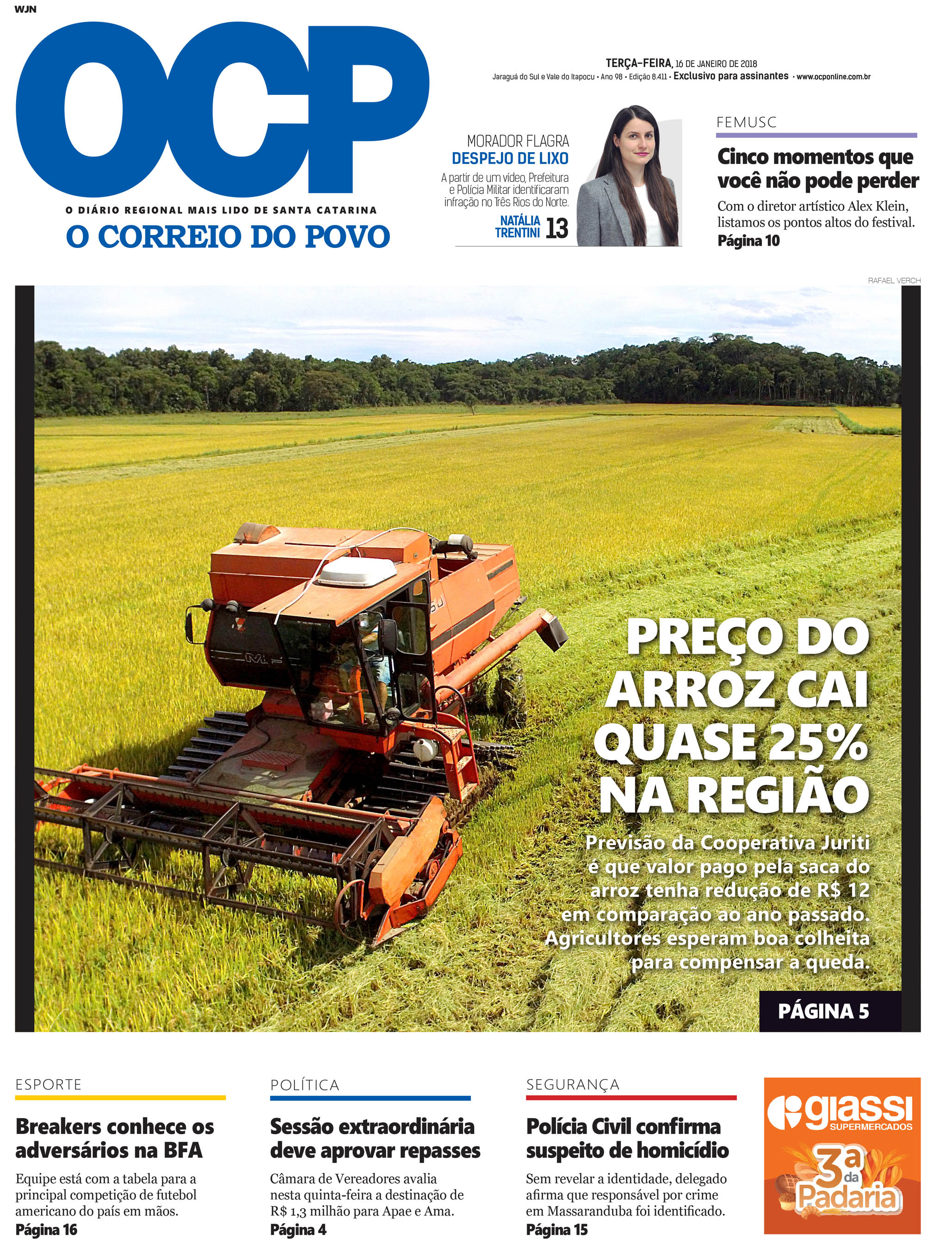 Jornal Digital O Correio do Povo edição 160118