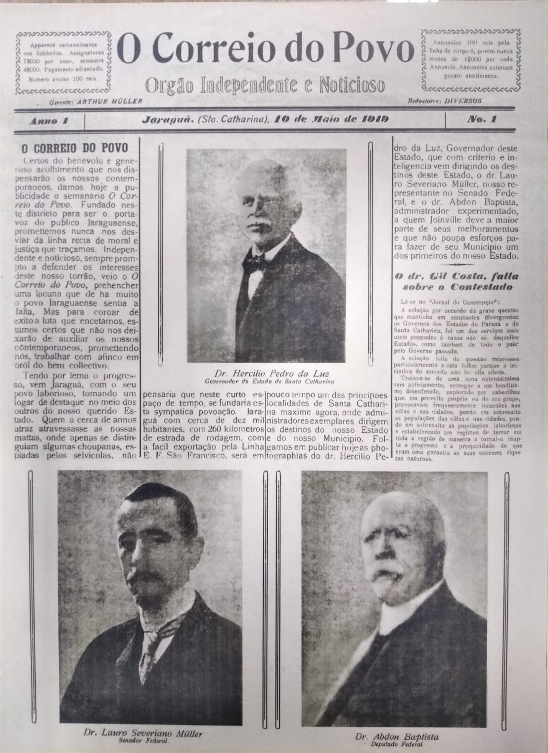 Jornal Digital O Correio do Povo edição 190001