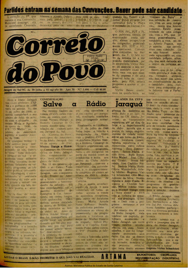 Jornal Digital O Correio do Povo edição 883499