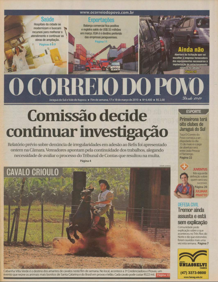 Jornal Digital O Correio do Povo edição 6400