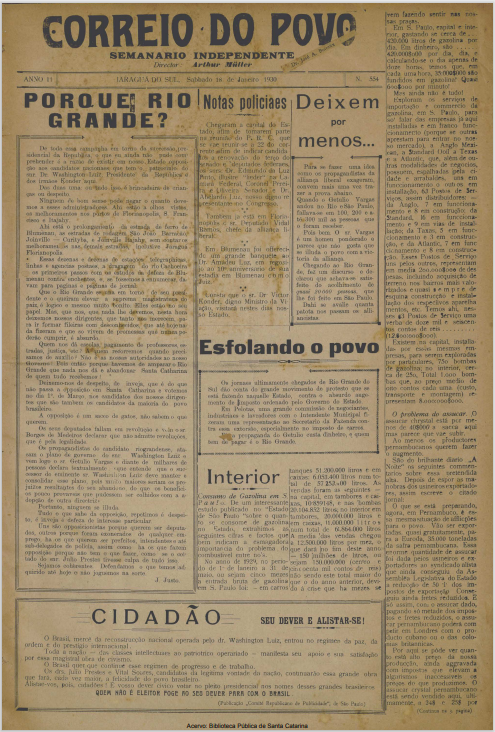 Jornal Digital O Correio do Povo edição 130554