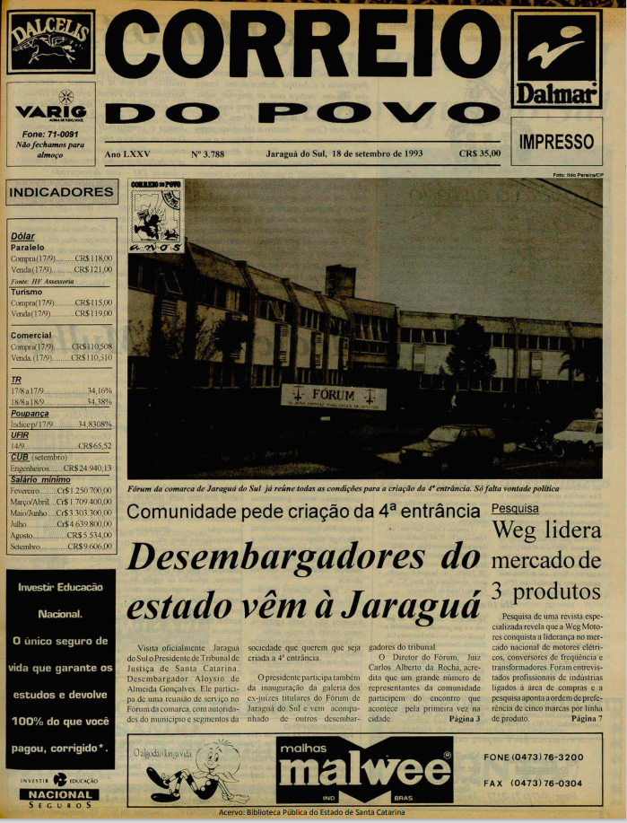 Jornal Digital O Correio do Povo edição 933788