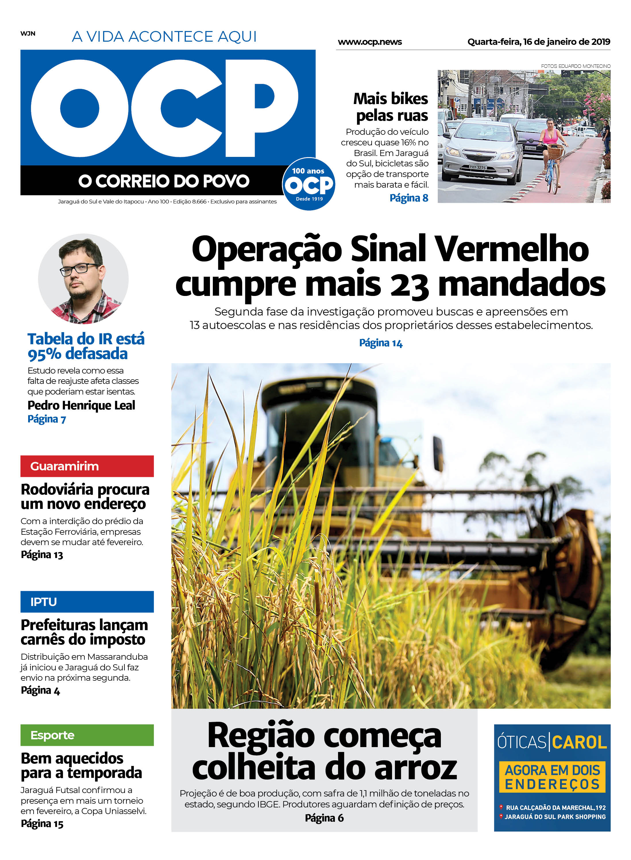 Jornal Digital O Correio do Povo edição 160119